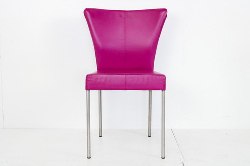 4x Salsa chair Hermes leather purple