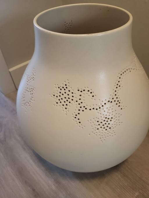 White Jonsberg Vase By Hella Jongerius For Ikea