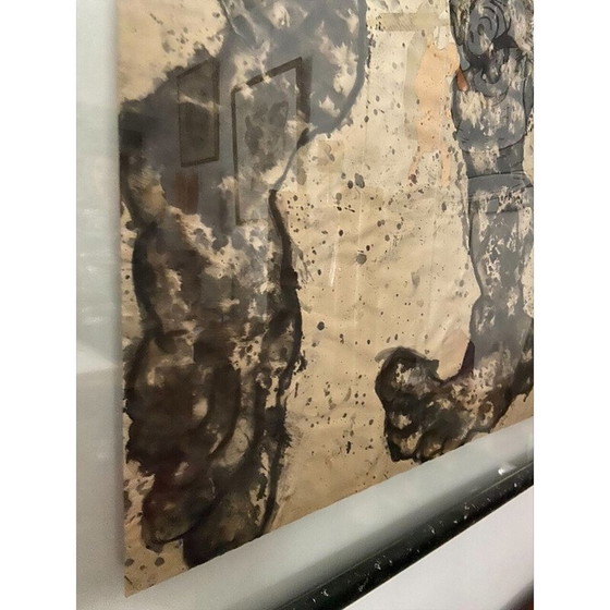 Image 1 of Vintage India ink on paper "Torso" by Elvire Ferle, 1990