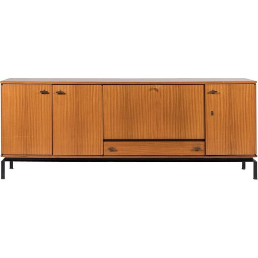 Vintage three-door sideboard by Marcel Gascoin, 1960