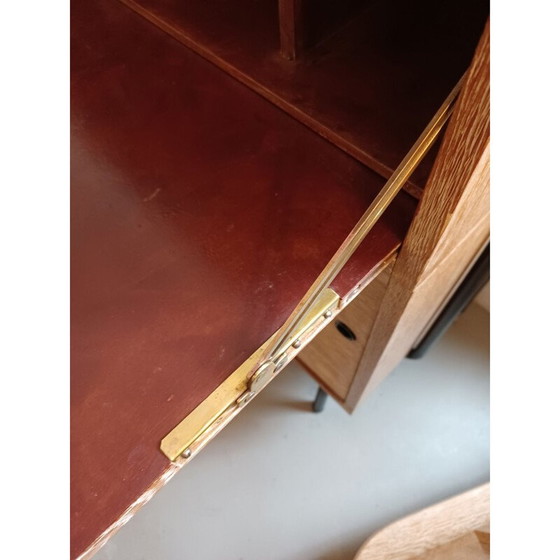 Image 1 of Mobiletto vintage in rovere bianco, Francia 1950