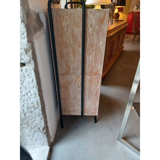 Image 1 of Mobiletto vintage in rovere bianco, Francia 1950