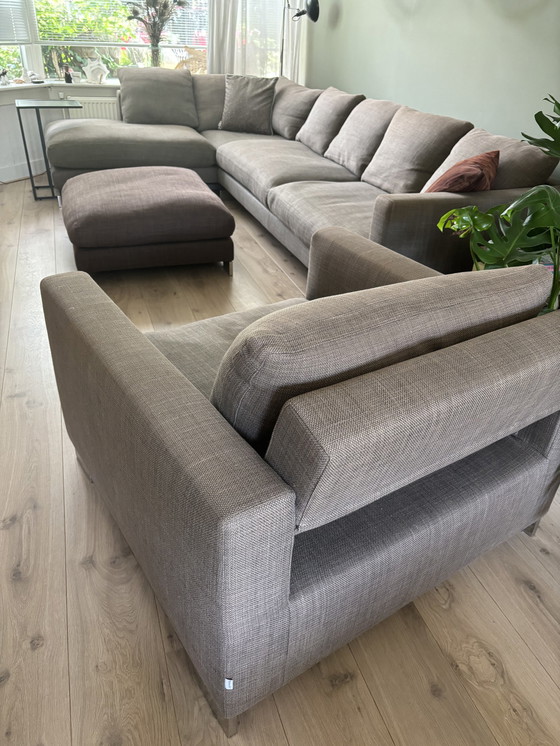 Image 1 of Molteni&C Reversi Corner Sofa, Armchair and Ottoman by HannesWettstein