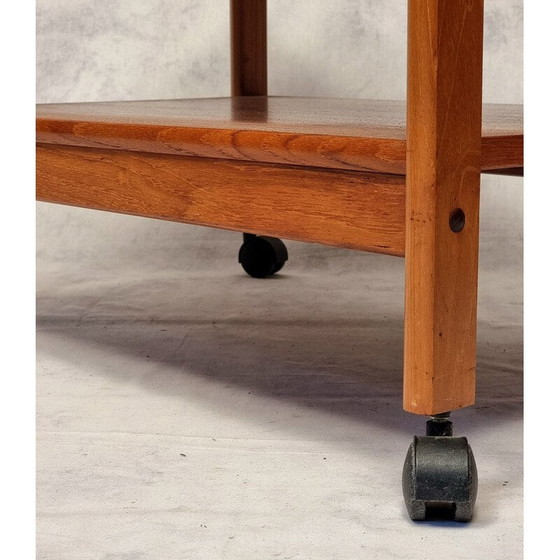 Image 1 of Vintage teak rolling trolley for Brdr Furbo, Denmark 1960