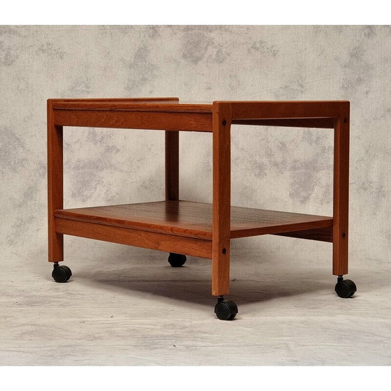 Image 1 of Vintage teak rolling trolley for Brdr Furbo, Denmark 1960