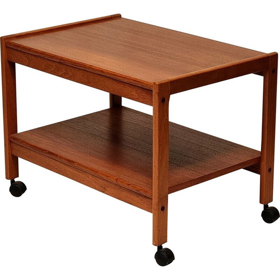 Image 1 of Vintage teak rolling trolley for Brdr Furbo, Denmark 1960