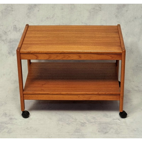 Image 1 of Vintage teak rolling trolley for Brdr Furbo, Denmark 1960
