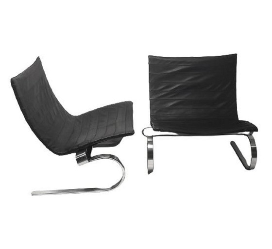 Image 1 of Poul Kjaerholm, Pair De Chauffeuses Pk20, Edition Kold Christensen 1960