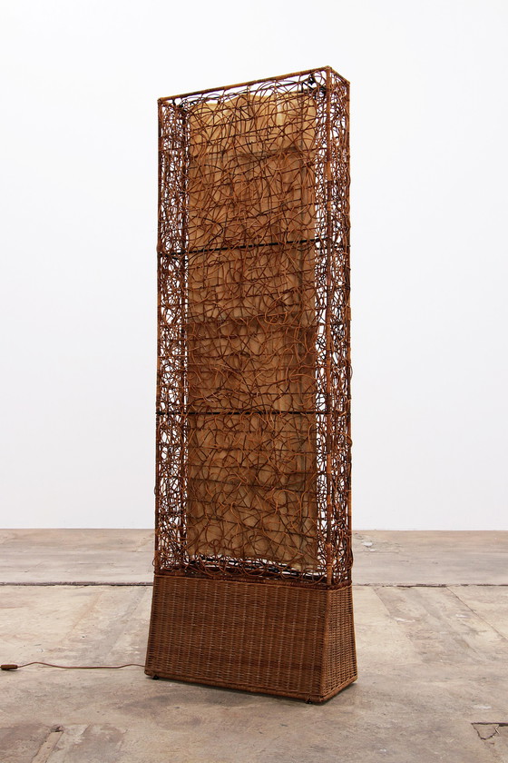 Image 1 of Lampada da terra vintage in bambù di metà secolo