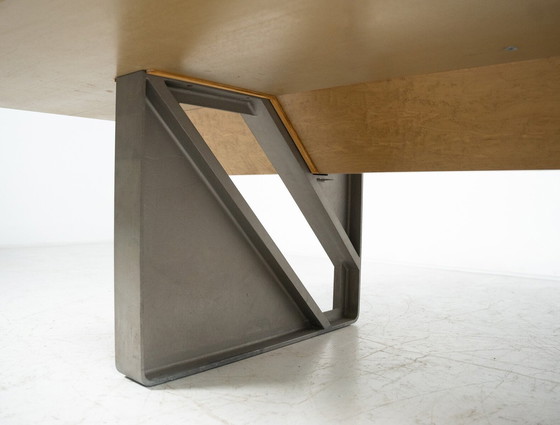 Image 1 of Mid-Century Modern Diagonal Desk By Giovanni Offredi For Saporiti