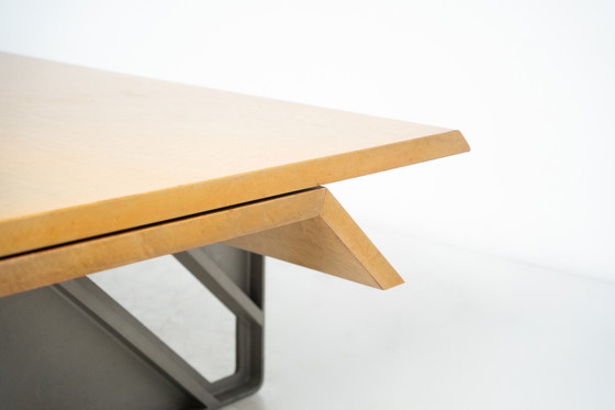 Image 1 of Mid-Century Modern Diagonal Desk By Giovanni Offredi For Saporiti