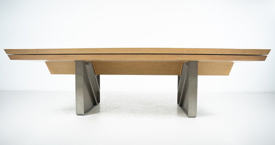 Image 1 of Mid-Century Modern Diagonal Desk By Giovanni Offredi For Saporiti