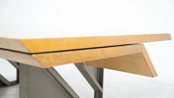 Image 1 of Mid-Century Modern Diagonal Desk By Giovanni Offredi For Saporiti