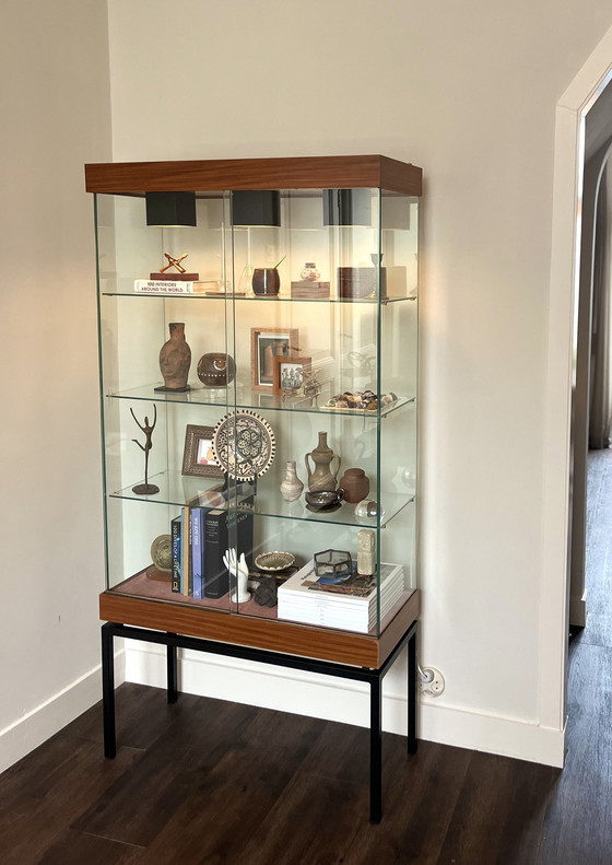 Image 1 of Display Cabinet Timeless Steel, Wood & Glass