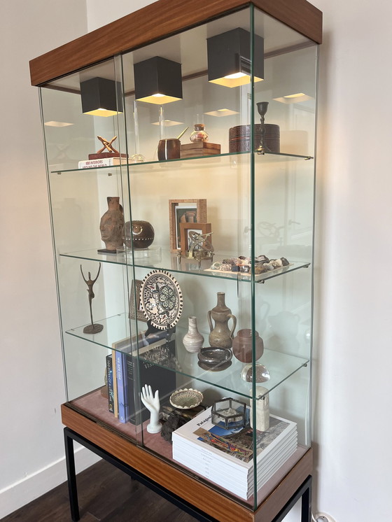 Image 1 of Display Cabinet Timeless Steel, Wood & Glass