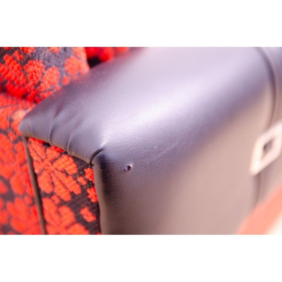 Image 1 of Coppia di poltrone vintage in similpelle e tessuto, Cecoslovacchia 1970