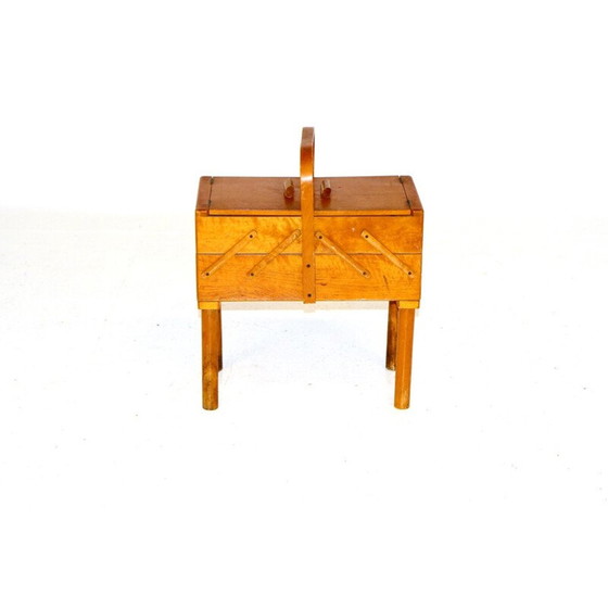 Image 1 of Vintage beechwood worker, Denmark 1950