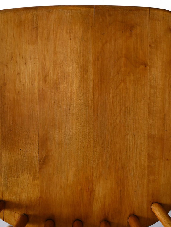 Image 1 of Set Of Four Scandinavian Beech Pinnstolar Chairs – Vintage Nordic Dining Chairs With Spindle Back