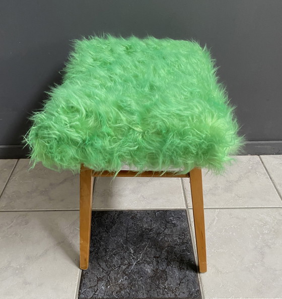 Image 1 of Sgabello verde soffice anni &#39;60
