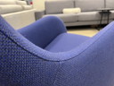 Montis Loge Armchair blue wool fabric