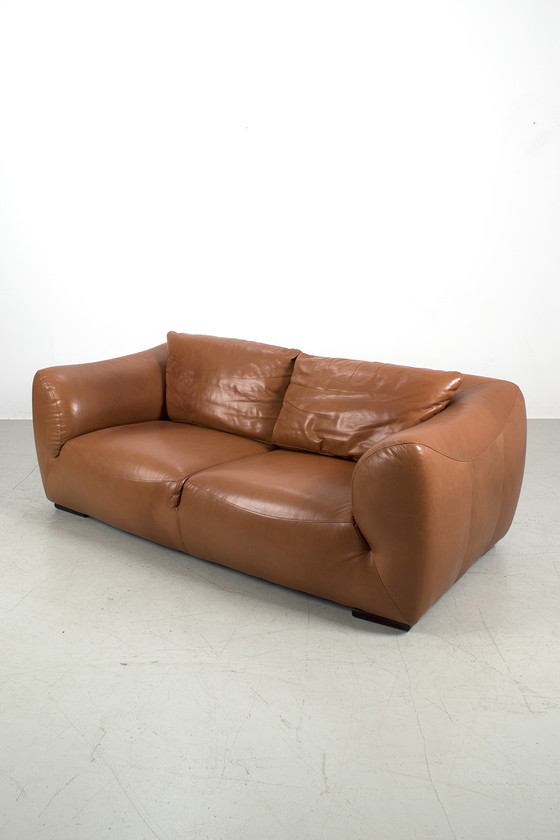 Image 1 of Gerard vd Berg 2 seater sofa + ottoman