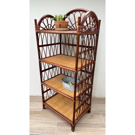 Image 1 of Mensola in rattan vintage