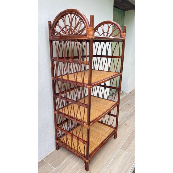 Image 1 of Mensola in rattan vintage