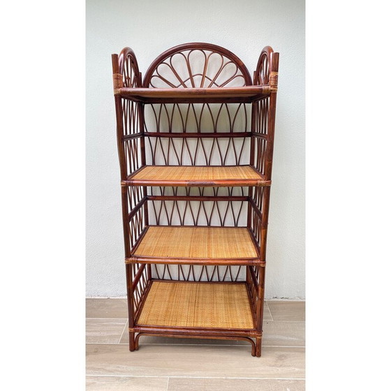 Image 1 of Mensola in rattan vintage