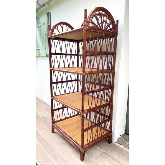 Image 1 of Mensola in rattan vintage
