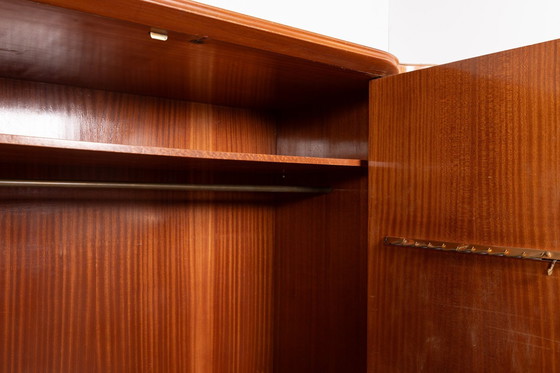 Image 1 of Italian Mid-Century Maple Veneer Wardrobe From 1950’S