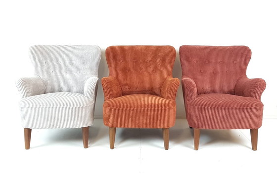 Image 1 of Poltrona vintage Artifort Theo Ruth da donna in pietra rossa e arancione