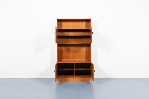 Armario danés vintage de chapa de teca de la década de 1970