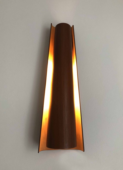 Danish Teak Wall Light 1960