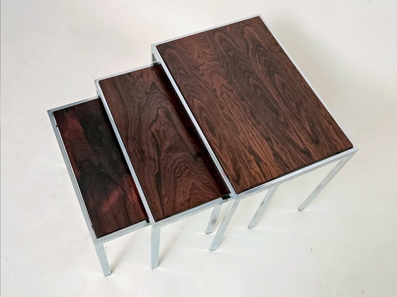 Image 1 of Side Tables Dual Tone 1970s