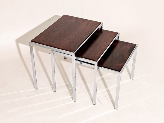 Image 1 of Side Tables Dual Tone 1970s