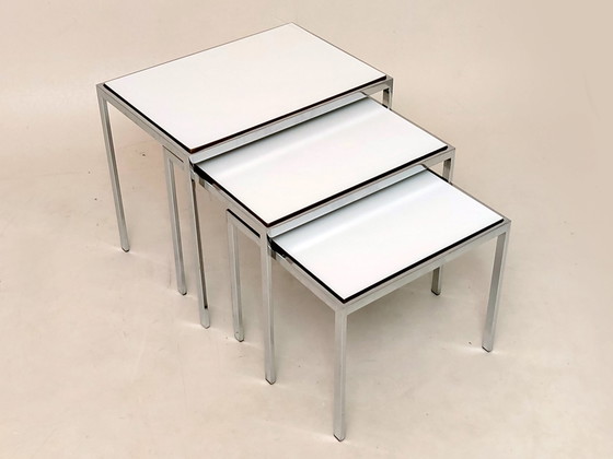 Image 1 of Side Tables Dual Tone 1970s