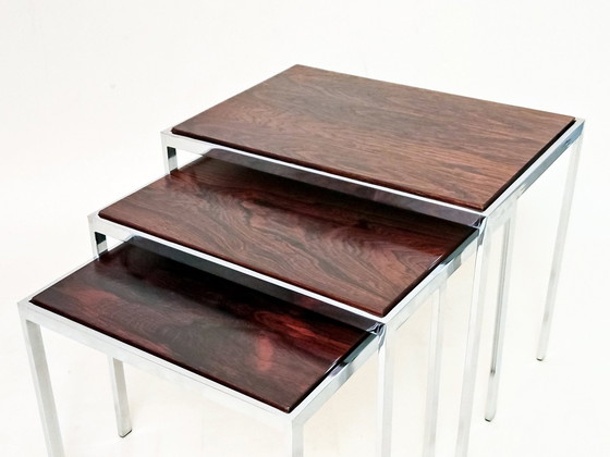 Image 1 of Side Tables Dual Tone 1970s