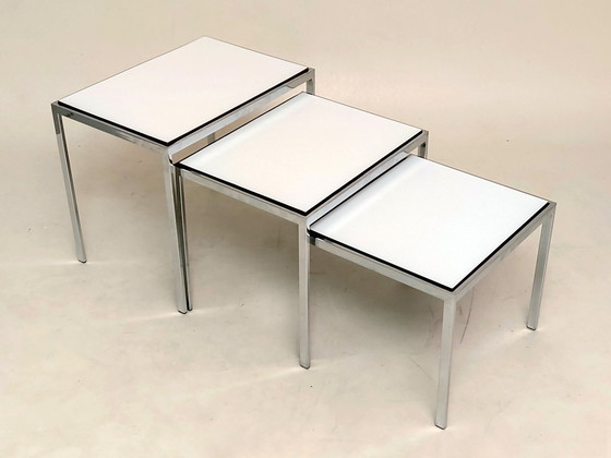 Image 1 of Side Tables Dual Tone 1970s