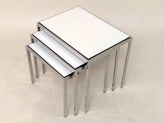 Image 1 of Side Tables Dual Tone 1970s