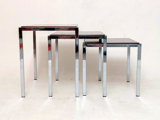 Image 1 of Side Tables Dual Tone 1970s