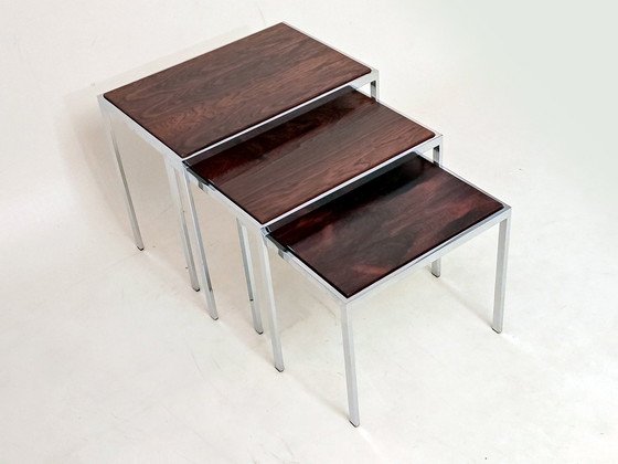 Image 1 of Side Tables Dual Tone 1970s