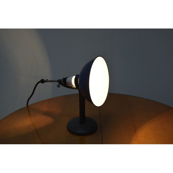 Image 1 of Vintage adjustable lacquered metal table lamp, Czechoslovakia 1970