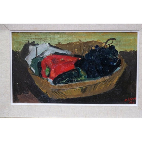 Image 1 of Swedish modern vintage painting by Ove Olson, France 1956