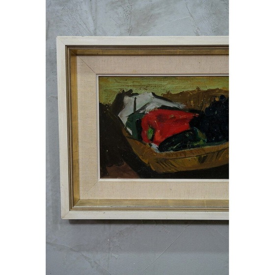 Image 1 of Swedish modern vintage painting by Ove Olson, France 1956