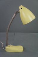 Yellow metal vintage 1960s design lamp/ desk lamp