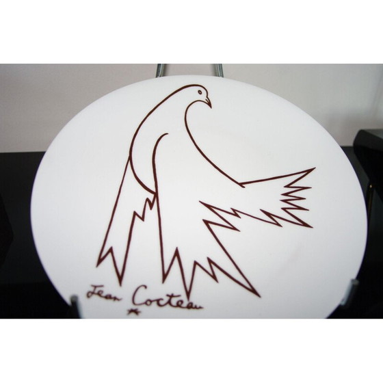 Image 1 of Piatto in porcellana d'epoca di Jean Cocteau, 1970