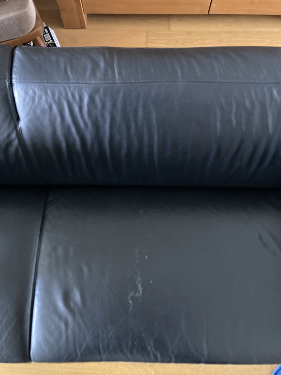 Image 1 of Artifort Mare Black Leather Sofa 2.5 Seater