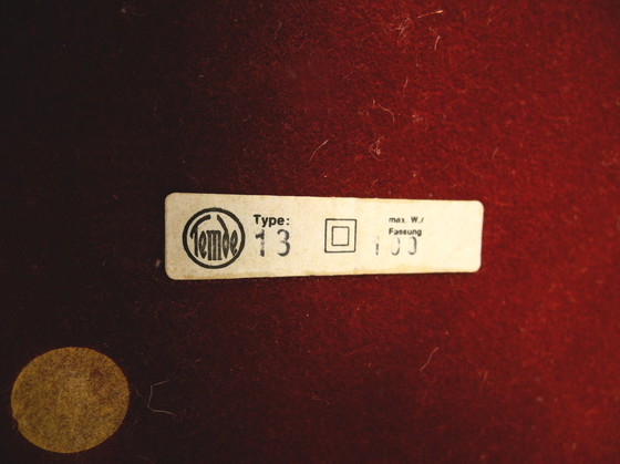 Image 1 of Lámpara de mesa grande, rara y hermosa, de la década de 1960, de Temde, hecha de madera de pino.