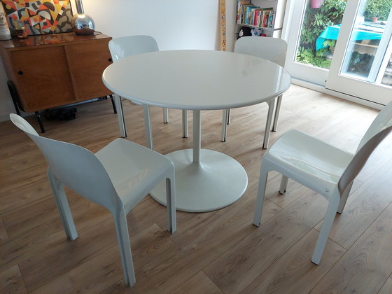 Image 1 of 4x Artemide Chairs by Vico Magistretti