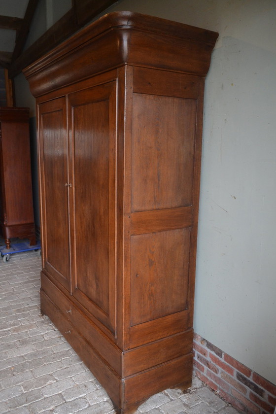 Image 1 of Antique Oak Louis Philippe Cupboard